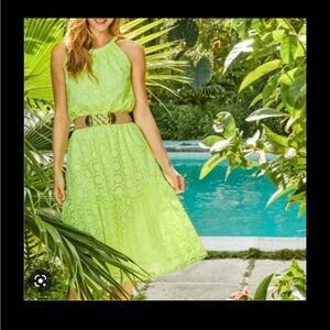 Lilly Pulitzer Alda Halter Dress in Prickly Pear